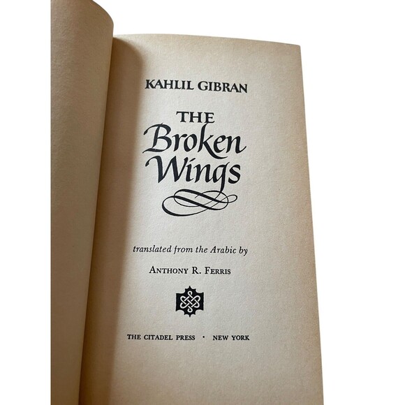 The Broken Wings, Kahlil Gibran, 1957 Hardcover Dust Jacket Very Good - Picture 2 of 7